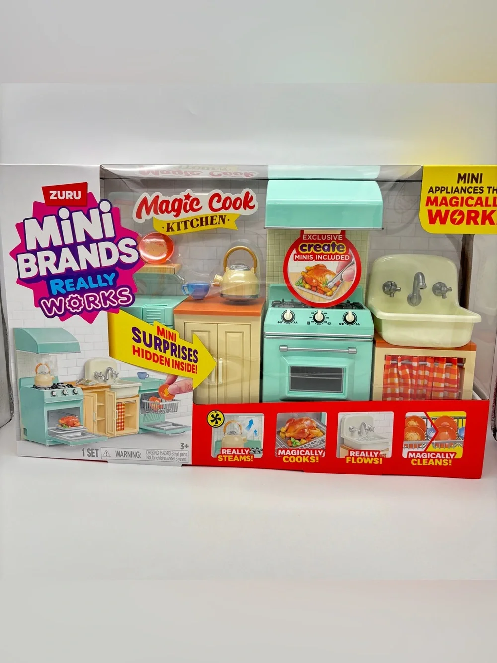 Mini Brands Really Works Magic Cook Kitchen Play Set by Zuru NEW